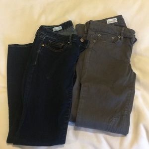 Lot of 2 gap jeans size 26 regular